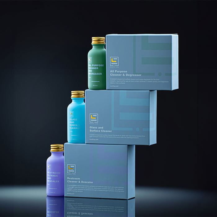 ESNTL LVG Refill Bottles Stacked on Top of Eachother