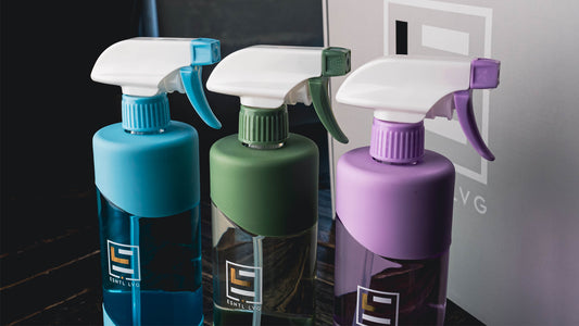 ESNTL LVG Reusable glass cleaning bottles and eco friendly green solutions