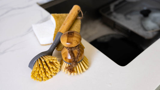 ESNTL LVG Scrubbing brush and eco friendly solutions
